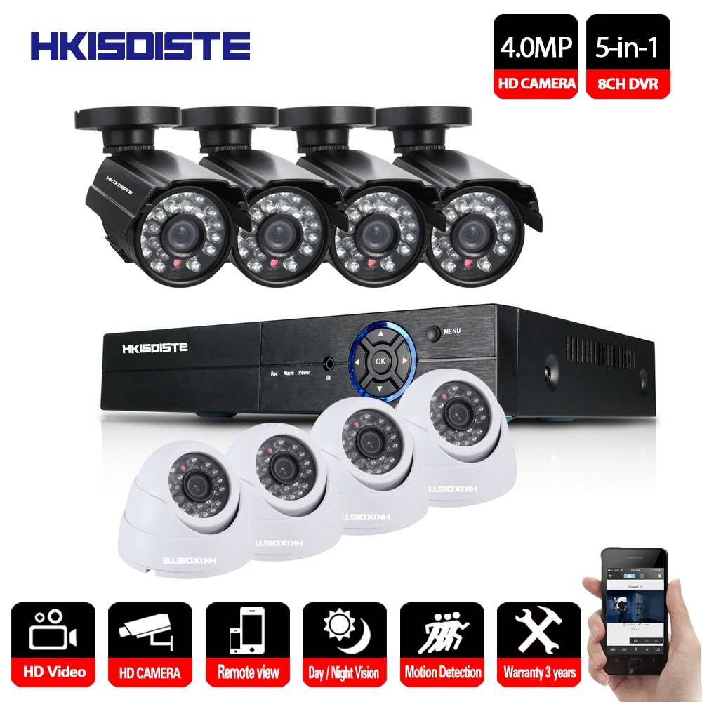 8CH 4MP HDMI DVR Outdoor AHD 4MP CCTV Camera System Home Security 8 Channel Video Surveillance Night Vision Kit 8CH 4MP HDMI DVR Outdoor AHD 4MP CCTV Camera System Home Security 8 Channel Video Surveillance Night Vision Kit