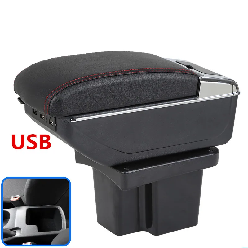 

For KIA Cerato/Forte/k3 armrest box car-styling central Store content box with cup holder interior accessories part 09-16