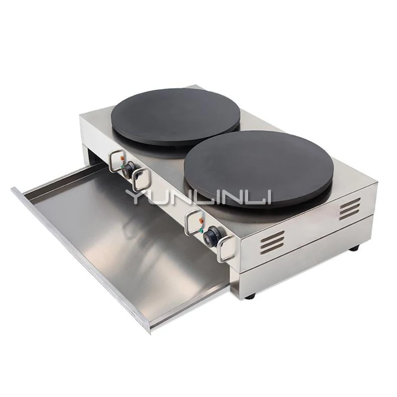 Commercial Electric Crepe Maker Electric Pancake Making Machine Double-burner Electric Crepe Making Furnace NP-584 Commercial Electric Crepe Maker Electric Pancake Making Machine Double-burner Electric Crepe Making Furnace NP-584