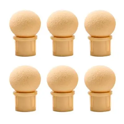 6 Round Sponge Ladymisty Стразы с двойной головкой для дизайна ногтей, губка, кисть для геля, лака, градиентный рисунок, Раскрашивание, затенение, двойной конец, набор инструментов для ногтей - Цвет: 6 Round Sponge