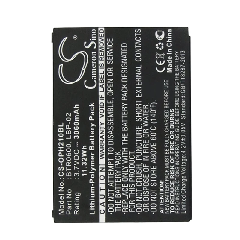 Cameron sino 3060 мА/ч, батарея для OPTICON H21 1D Альфа qwerty клавиатура H22 2D H-25 2D BTR0600 LBP-02 02-BATLION-21 0B25-001M000