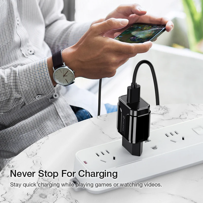 SANLEPUS 18 Вт USB зарядное устройство Быстрая зарядка 3 0 быстрая стена мобильный