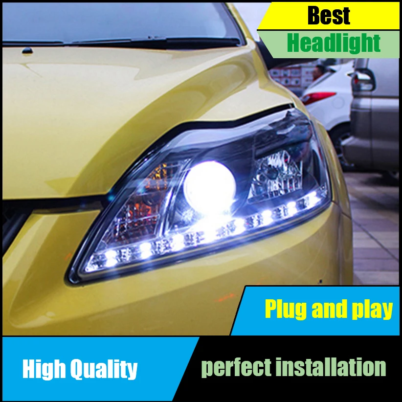 Car Styling Head Lamp for Ford Focus MK2 Headlights 2009 2011 LED