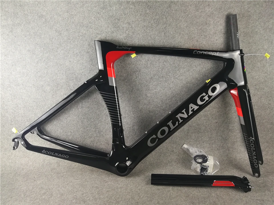 Colnago концепция черный красный карбоновая рама для велосипеда дороги углерода