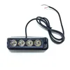 (2pcs/lot) DC12V 24V 4-LED White & Amber Car Truck Van Side Strobe Light Warning Flasher Caution flash Emergency Construction ► Photo 2/6