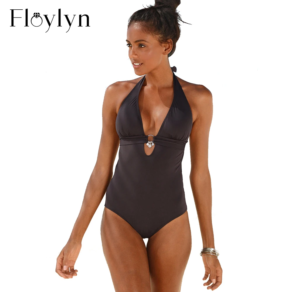 Купальник женский сплошной с глубоким V образным вырезом|swimwear ladies|one-piece suitswimwear