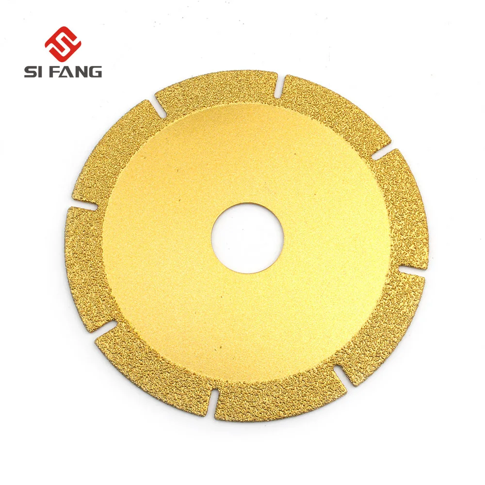 

100mm Gold Tone Cutting Disc Diamond Grinding Wheel Saw Blade Rotary Wheel Dremel Grinding Disc For Glass Ceramics Cutting Tools