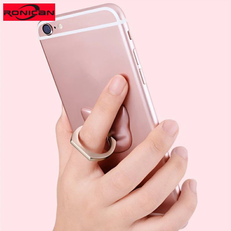 2Pcs 360 Degree Finger Ring Mobile Phone Smartphone Stand Holder For iPhone 7 Samsung HUAWEI Smart Phone IPAD MP3 Mount Stand