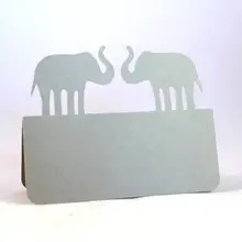 Пользовательские Слоны пара свадебные настольные карточки с именем стойка регистрации эскорт день рождения Крещение baby shower