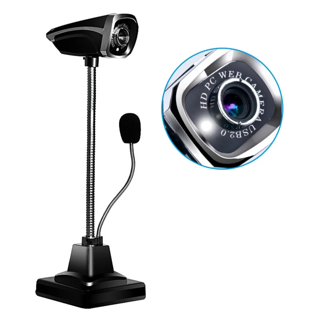 

M800 USB 2.0 Wired Webcams PC Laptop 12 Million Pixel Video Camera Adjustable Angle HD LED Night Vision With Microphone