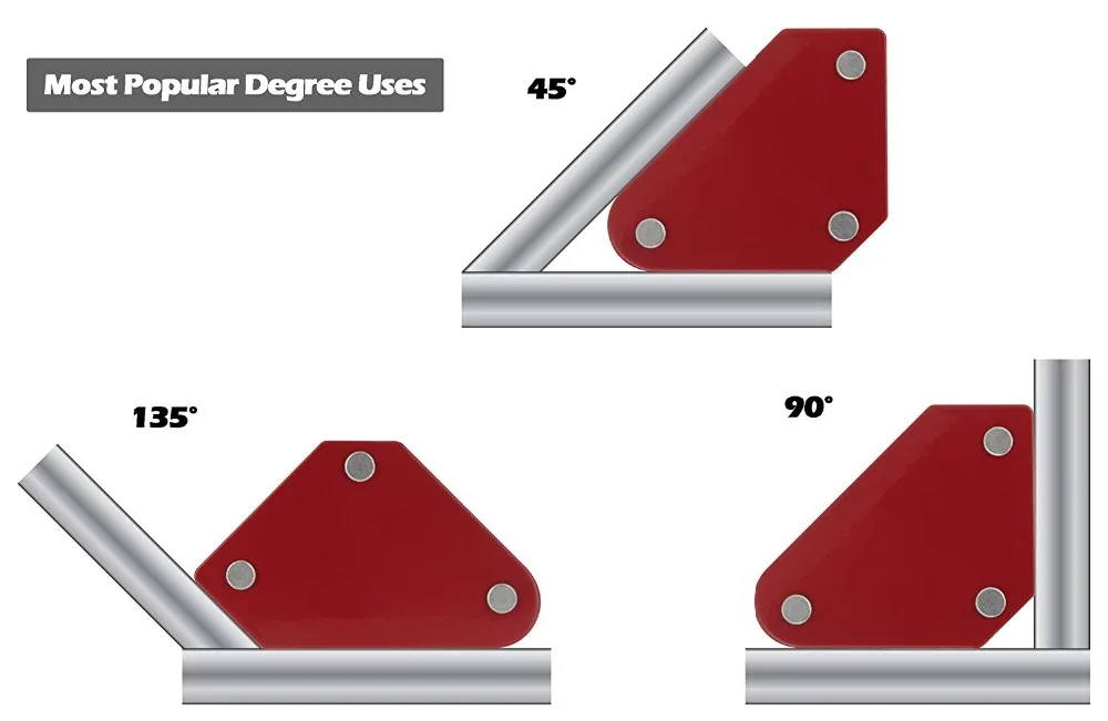 25/50/75LBS сварочный магнитный держатель сильный магнит 3 угол стрелка Сварочный позиционер Мощность пайки локатор инструмент