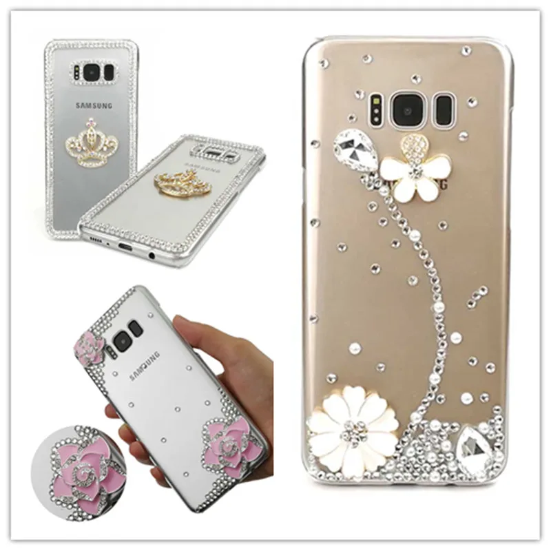 

Luxury Fashion Diamond Rhinestone Case Cover For Samsung Note 10 Plus S10 Plus S10E S10 5G Note 9 8 5 3 2 S6 S7 Edge S8 S9 Plus