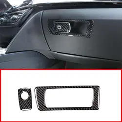 2 шт. настоящая карбоновая Автомобильная Перчаточная коробка декоративная наклейка для BMW F30 F35 3 4 серии 2013-2019 автомобильные аксессуары