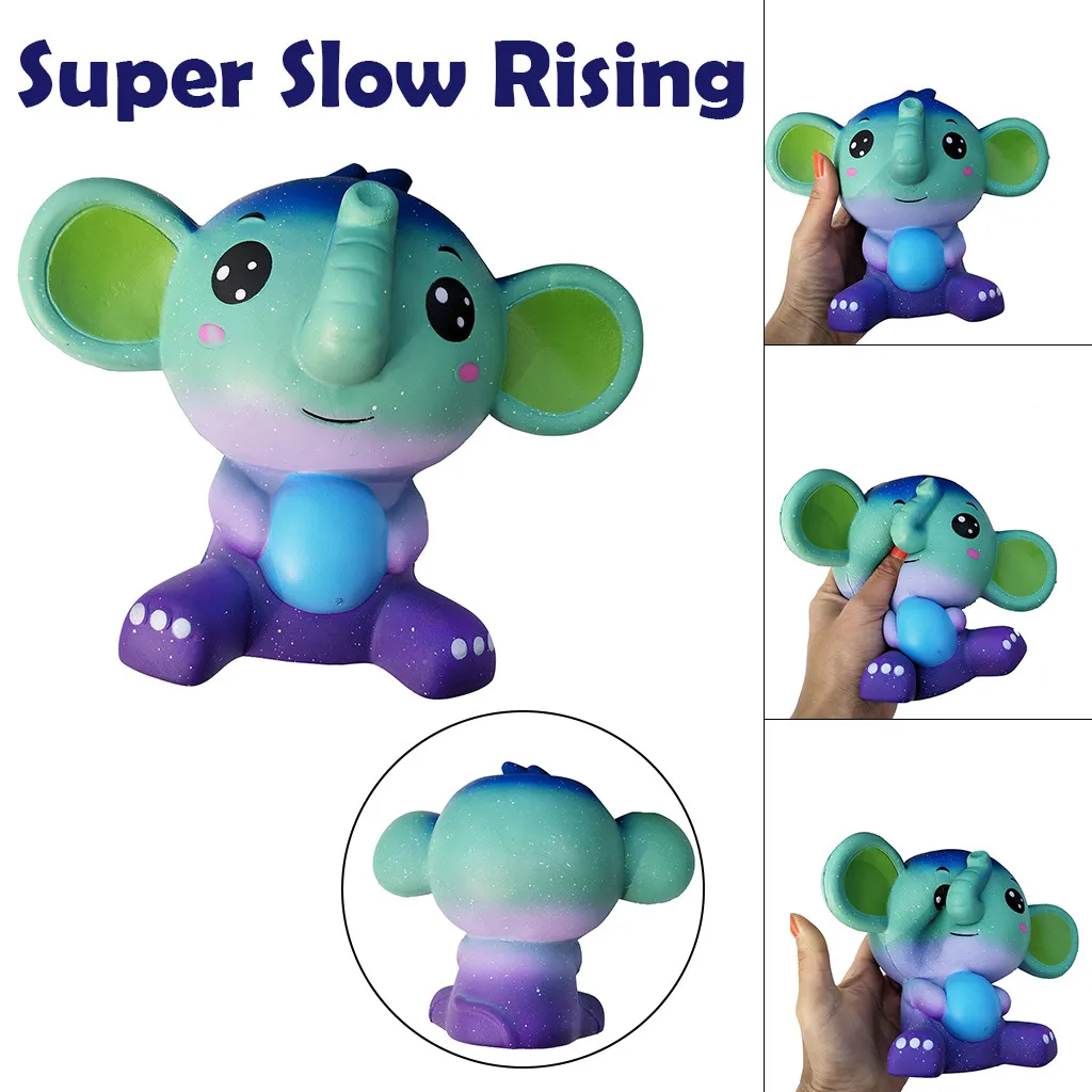 Мягкие игрушки Skuishy animals Jumbo Cute Elephant Squishies ароматический крем супер мягкие