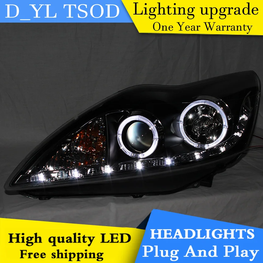 Автомобильная фара DY_L для Ford Focus 2009-2011 светодиодный светодиодные фары DRL H7/D2H HID