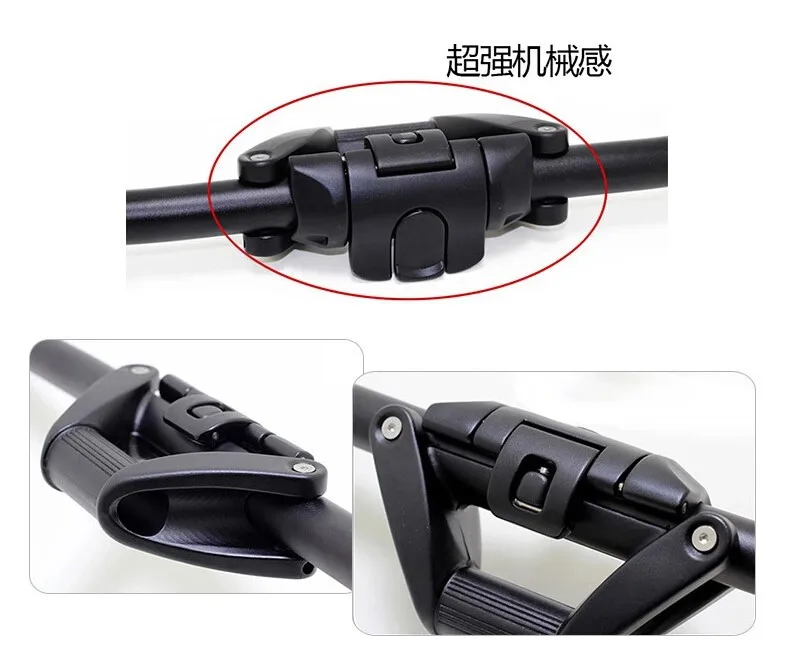 Taozik Folding Bike Handlebar Mountain Bike Folding Handlebar Travel Bending Handle