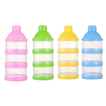 

3 Layers Portable Infant Baby Milk Powder Box Children Formula Dispenser Feeding Bottle Case Box Container milk Holder