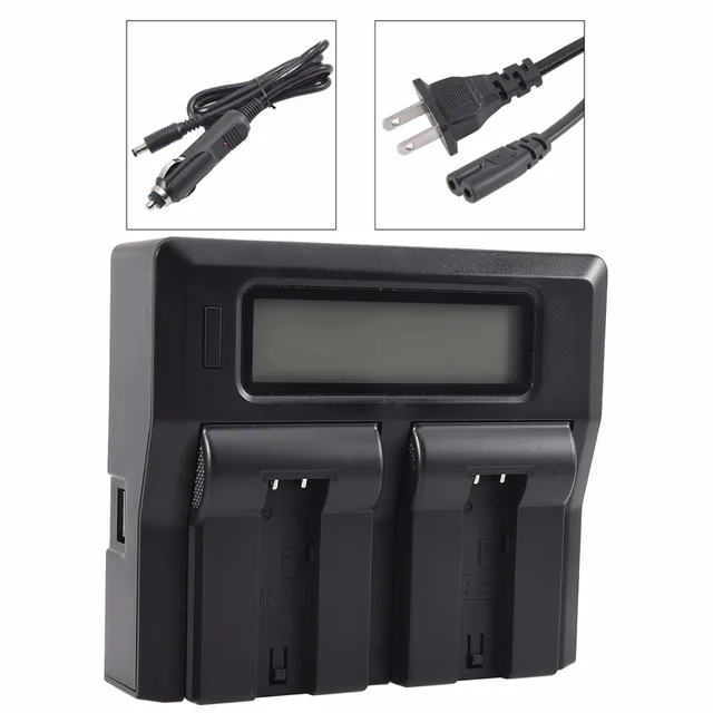 DSTE LCD58A Dual Battery Charger with USB Port for Minolta NP 700 NP700