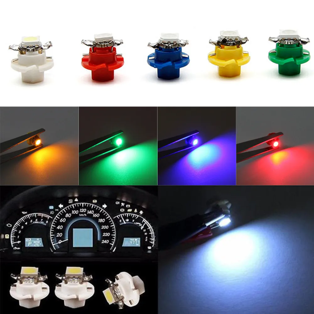 1х белый 16*12*8 мм B8.4D 5050 1 SMD тире авто боковые приборные приборы светодиодные лампы