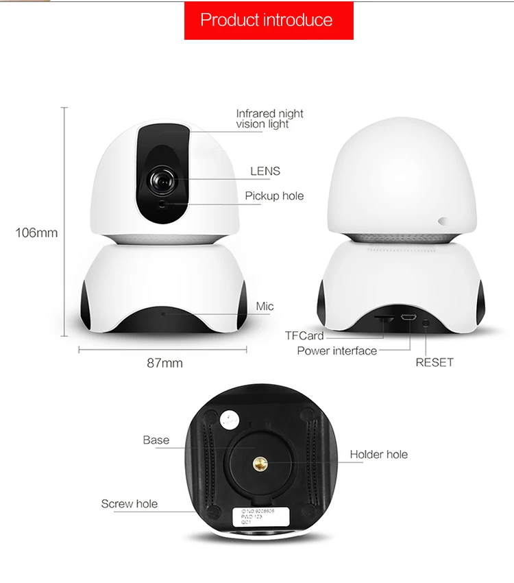 EC30 1080P HD PTZ беспроводная Wi-Fi ip-камера умная домашняя камера безопасности Детский монитор с детектором движения Облачное хранилище