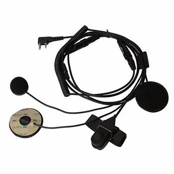 

2pcs Motorcycle Full Face Helmet Headset Earpiece for Two Way Radio Baofeng Walkie Talkie 5R 5RA Plus BF-888S GT-3 GT-3TP Mark
