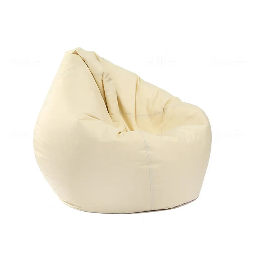Просто чехол незаполненный Lounge Bean Bag домашний мягкий ленивый диван уютное кресло без подлокотников прочная мебель мягкий спальный мешок кровати - Цвет: Белый