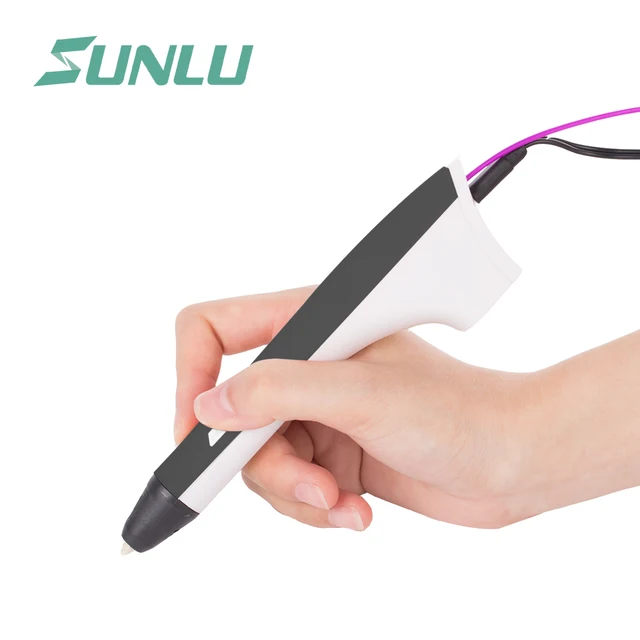 Cheap new 3d pen free ship 3D printer pen SUNLU M1 black color lowest price 3D pen support PLA/PCL filament one button operation