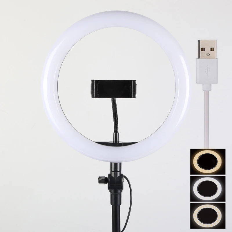 10 дюймов 25 см USB зарядка новое кольцо для селфи вспышка светодиодная камера