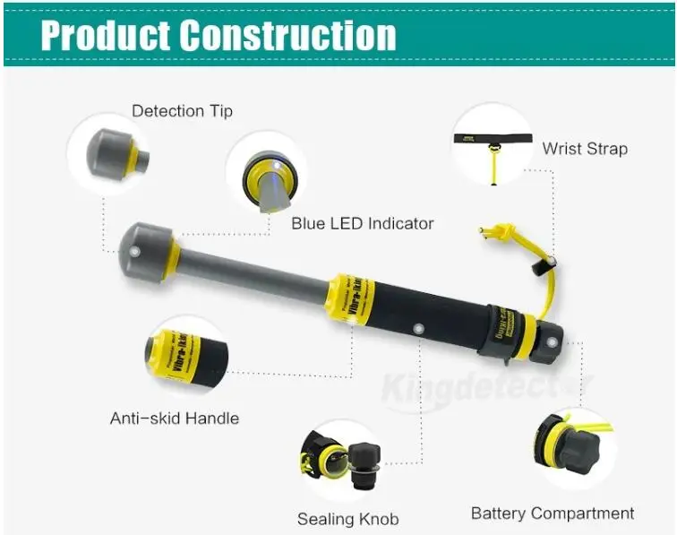 

2017 Newest Free shipping Vibra-iking 740 Pulse Induction Hand Held Pinpointer Metal Detector