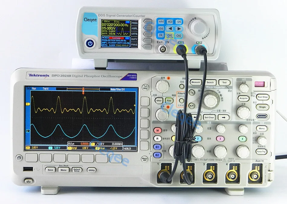 Cleqee JDS6600-15M JDS6600 серии 15 мГц цифровой управление двухканальный DDS функция генератор сигналов частотомер произвольные