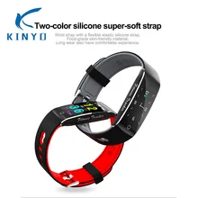 Артериального давления умный Браслет кислорода в крови браслет bluetooth, цветной экран водонепроницаемый смарт-браслет женщина мужчина pk xao mi band 3