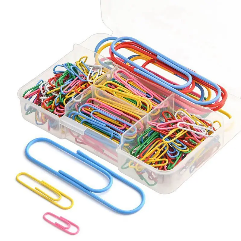 

HOT-Paper Clips with Assorted Colors and Sizes (28 mm, 50 mm, 100 mm)