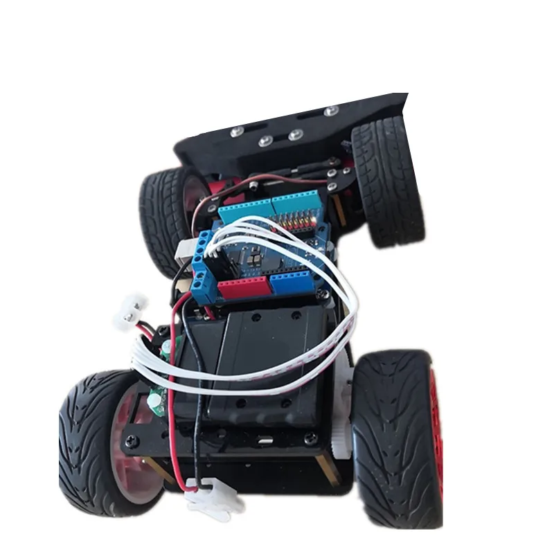 Elecrow 4WD шасси умный автомобиль для Arduino Автомобильная платформа с металлическим сервоподшипником комплект Рулевого управления DIY 4 колеса робот автомобиль