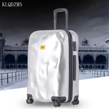 

KLQDZMS 20/24/26/28inch Retro rolling luggage high capacity travel suitcase spinner men women trolley bags on wheels