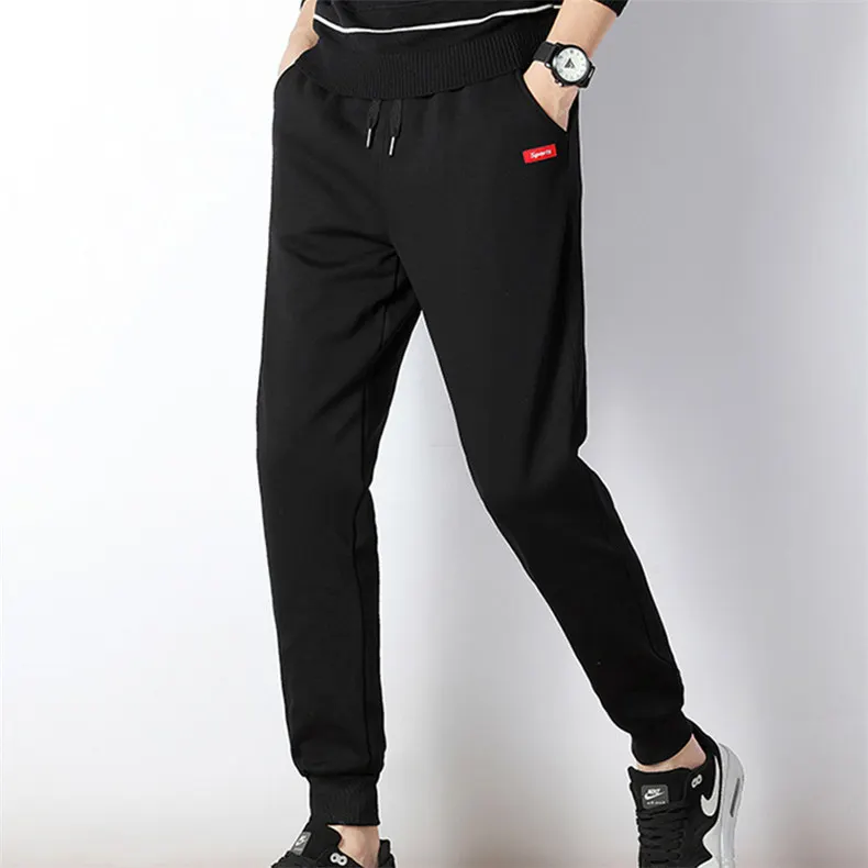 5XL Men's Sweatpants Winter Warm Harem Fleece Pants Male Plus Size Cotton Sports Trousers Jogger Pencil Pants GYMS 2019 Spring 11