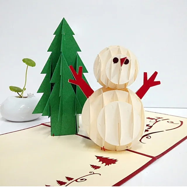 1pcs 3d greeting christmas cards 2017 stereoscopic postcards for xmas wedding birthday party supplies best gift - Best Christmas Cards 2017 1pcs 3d greeting christmas cards 2017 stereoscopic postcards for xmas wedding birthday party supplies best gift - Best Christmas Cards 2017