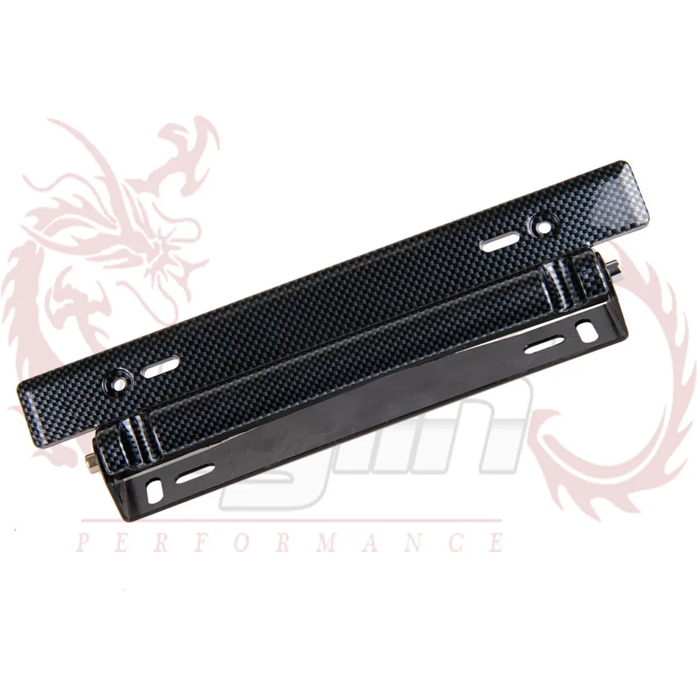 ADJUSTABLE CARBON FIBER STYLE TILT LICENSE PLATE FRAMES FRAMEin