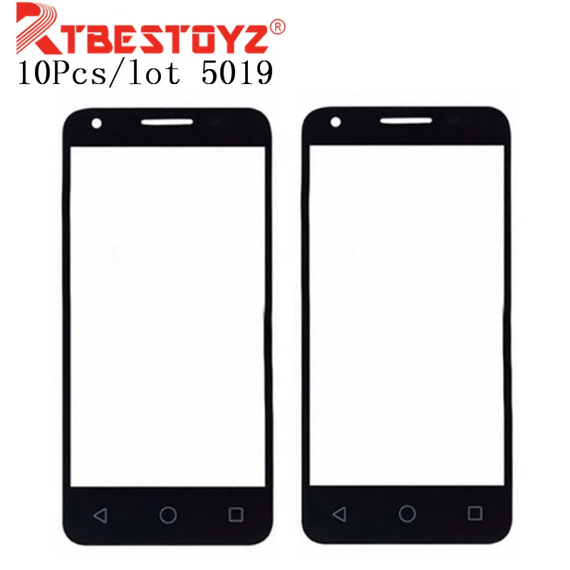 Внешнее стекло для сенсорного экрана 10 шт./лот Alcatel One Touch 5019 5019A 5019X 5019D Pixi 3 внешнее