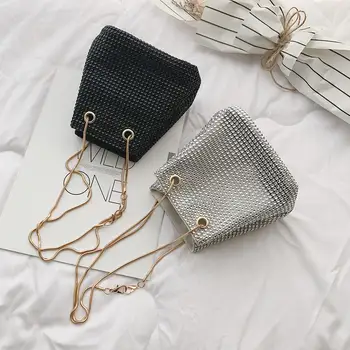 

clutch evening bag luxury women bag shoulder handbags diamond bag Shoulder Handbags Rhinestone Women Small Crossbody Bucket Bags