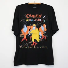Винтажная Футболка queen A kind Of Magic Tour 1986, модный стиль, мужская футболка, хлопок, Классическая футболка
