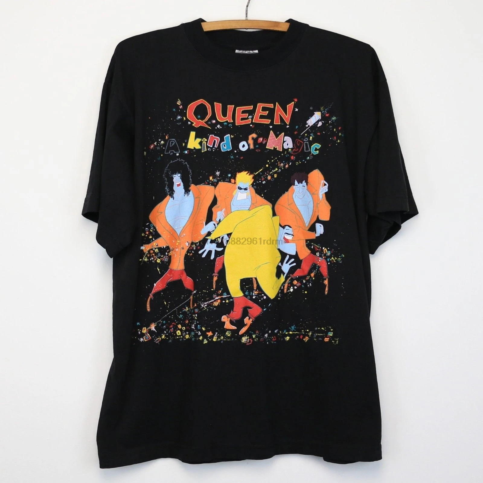 Винтажная Футболка queen A kind Of Magic Tour 1986 новый модный стиль мужская футболка 100%