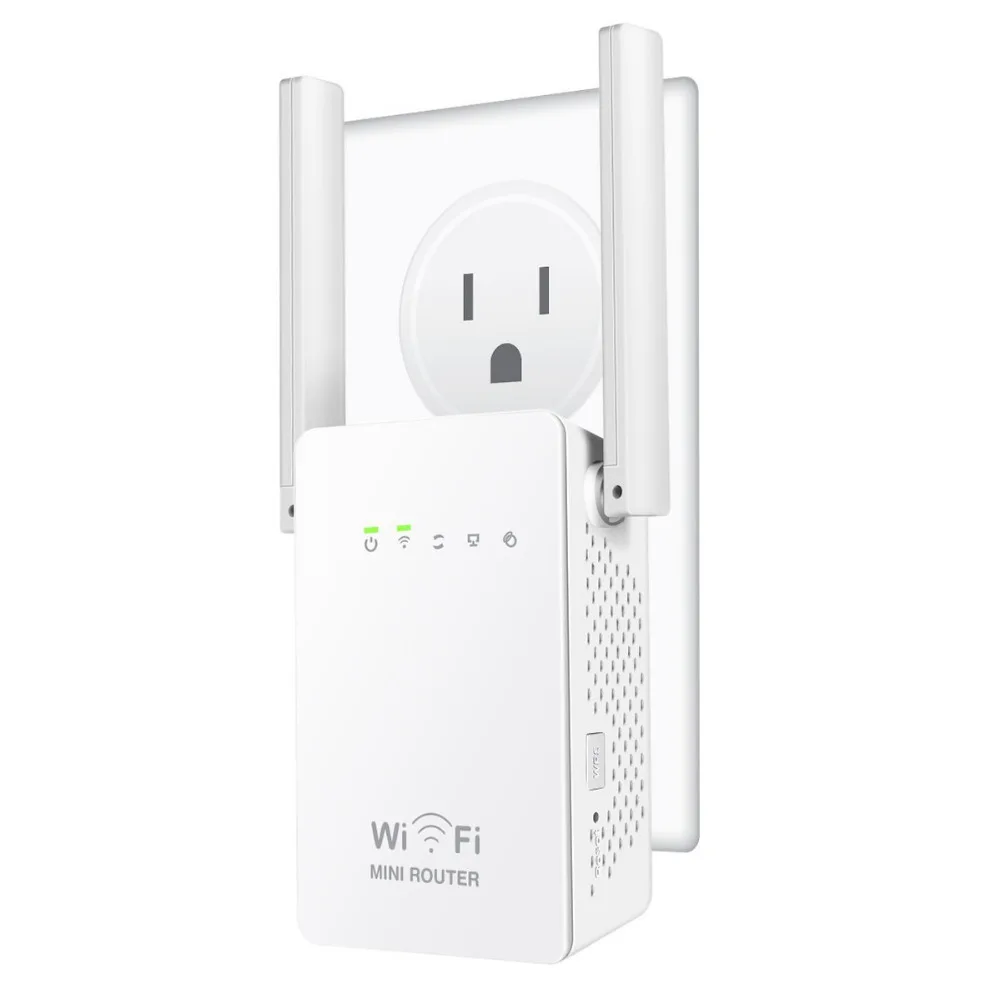 

Wireless 300Mbps Router Wifi Repeater Access Point AP 2.5G WI-FI Range Extender WPS With 2 External Antennas High Quality