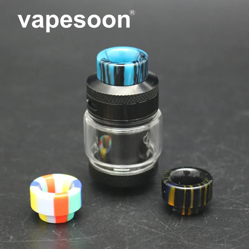 VapeSoon новейший распылитель Dead Rabbit 25 мм RTA 2 мл/4,5 мл с капельным наконечником из смолы одинарный/с двойной катушкой перестраиваемый Vape испаритель черный и серебристый