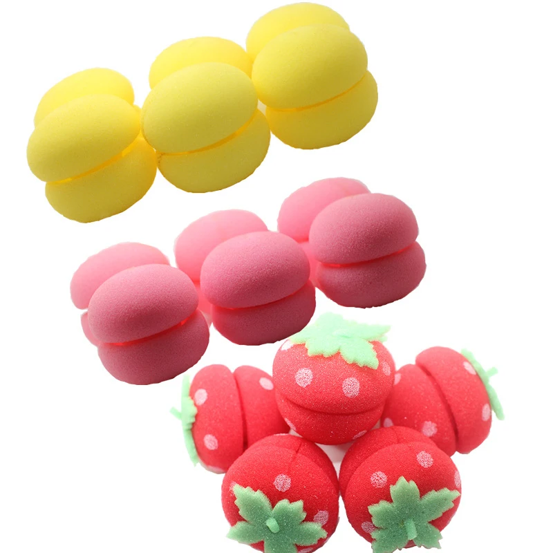 6pcs Soft Curl Balls Set Hair Curler Styling Tools Mousse Hair Rollers Foam Sponge Styling Tool Hairdressing Accessories Kits