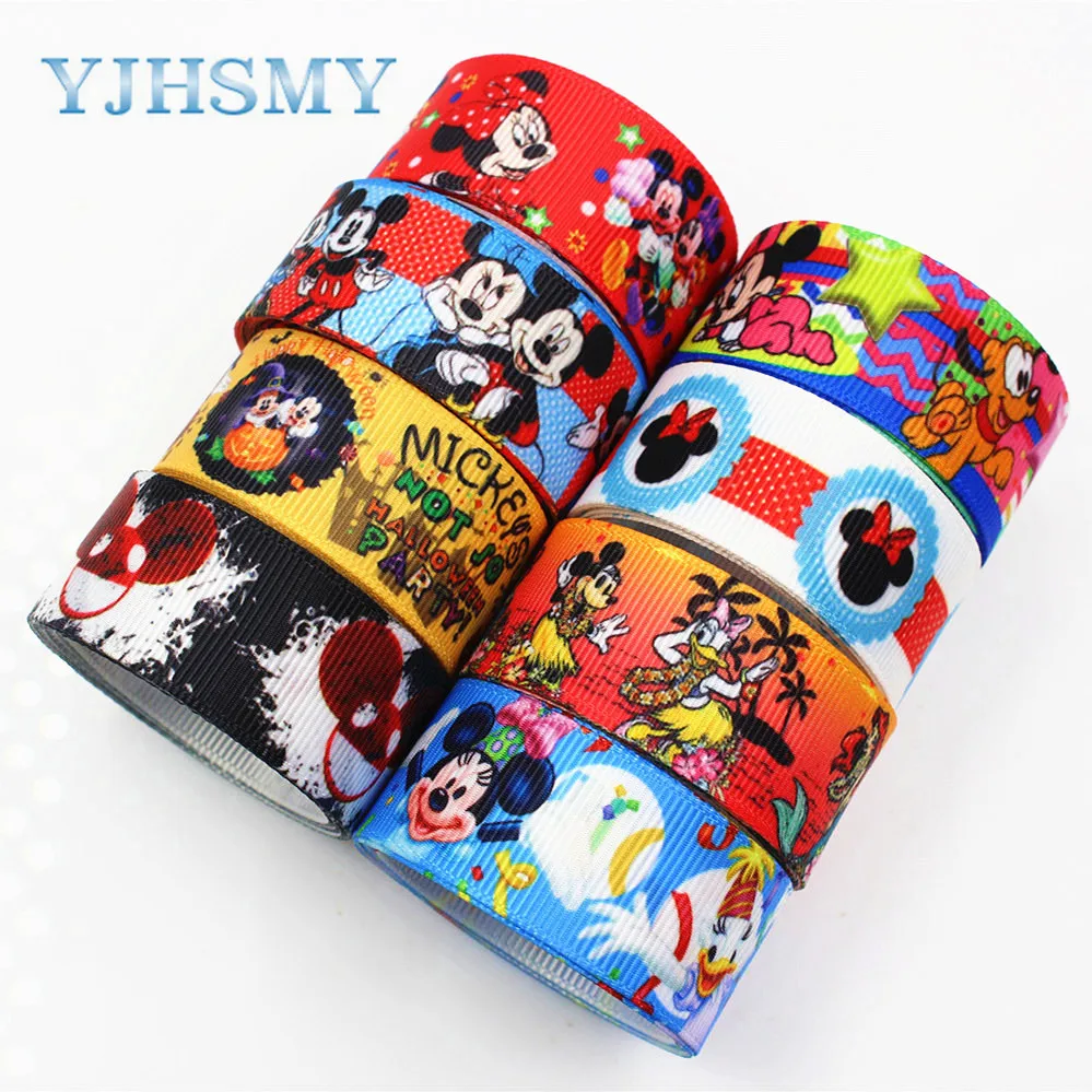 

YJHSMY,1751212 22mm 10yard cartoon Series printed grosgrain ribbon, Clothing accessories, DIY accessories handmade materials.