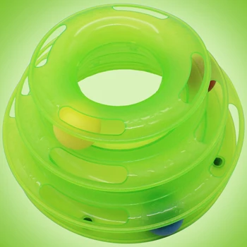 

MTL Funny Cat Pet Interactive Intelligence Triple Play Disc disk Balls
