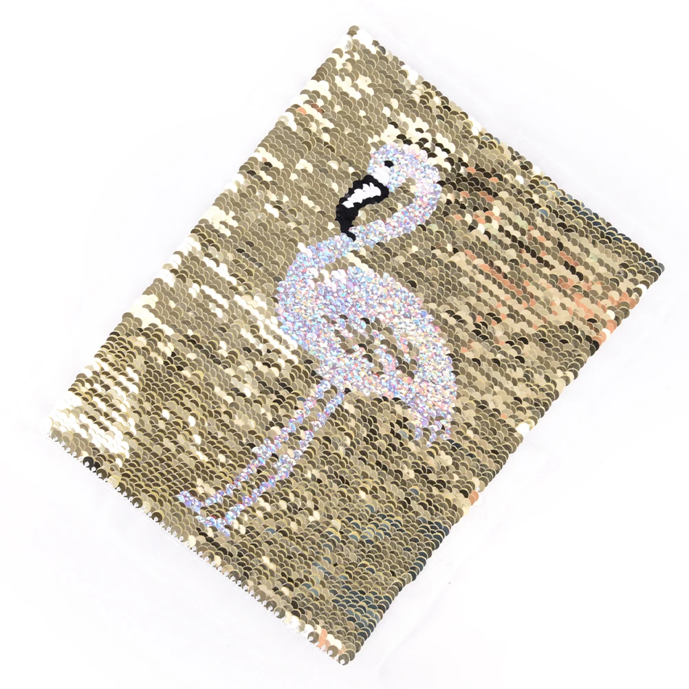 

1pcs Pink Flamingo Applique Embroidery Patch Sew-On Iron-On Sewing Sticker Clothes Decoration For Clothing Clothes