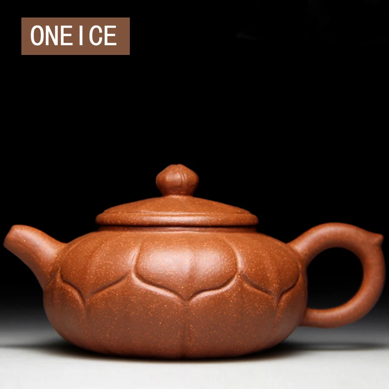 

Lotus Pot Authentic Yixing Teapot Masters Handmade Teapot Mine Downhill Mud Handicrafts author:Shen Liang