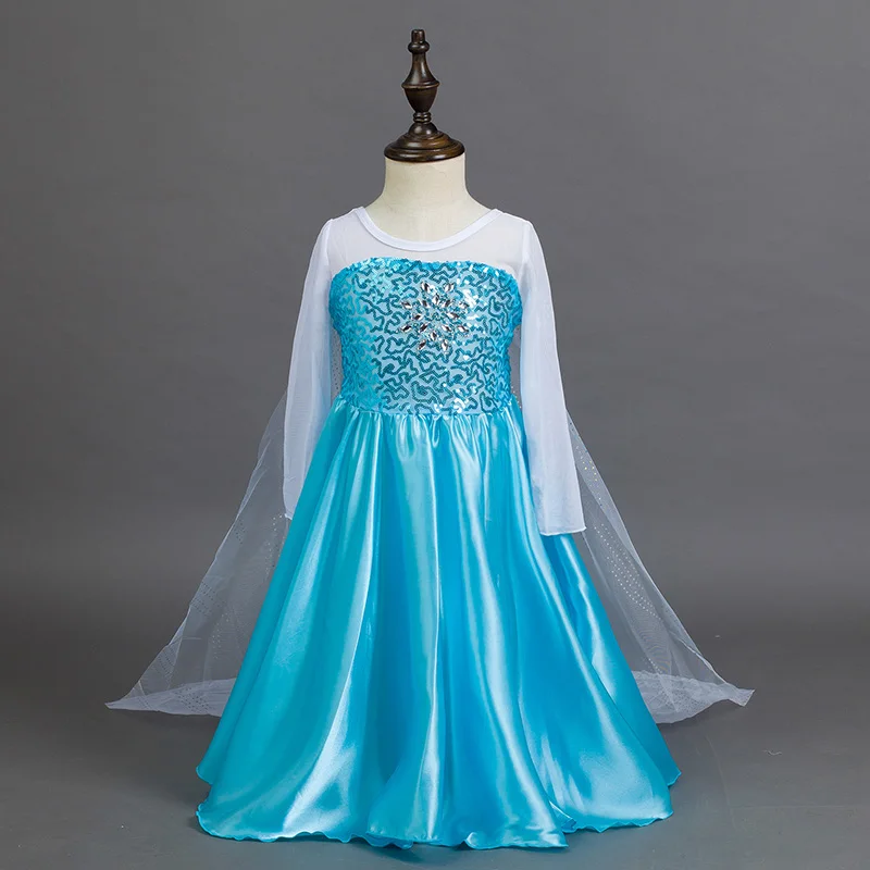 

Long-sleeved cape Halloween dress girl aisha sequined princess dress party dress