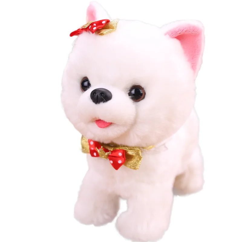 Robot Dog Sound Control Dog Electronic Interactive Dog Plush Toys Walk Bark Music Teddy Toys For Children Birthday Gifts